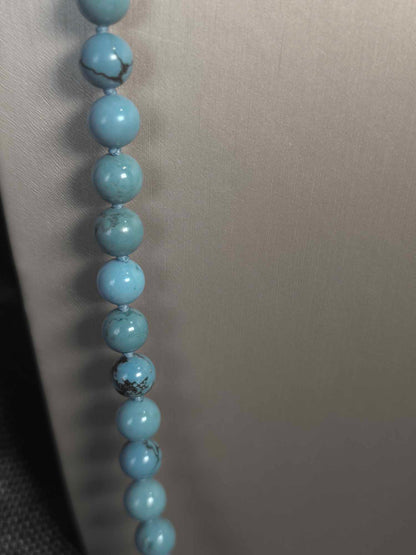 COD: TG0007- Collana – Agata nera, Turchese, Howlite azzurra e Argento 925