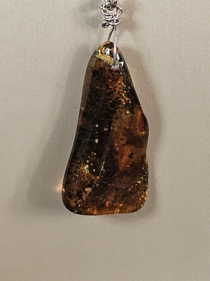 COD:TG0010 – Collana in ambra, turchese, legno di mare e argento 925