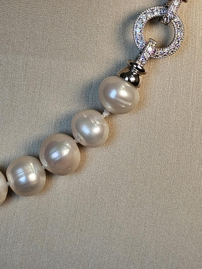 COD: TG0002- Collana – Perle naturali, Argento 925 e Zirconi