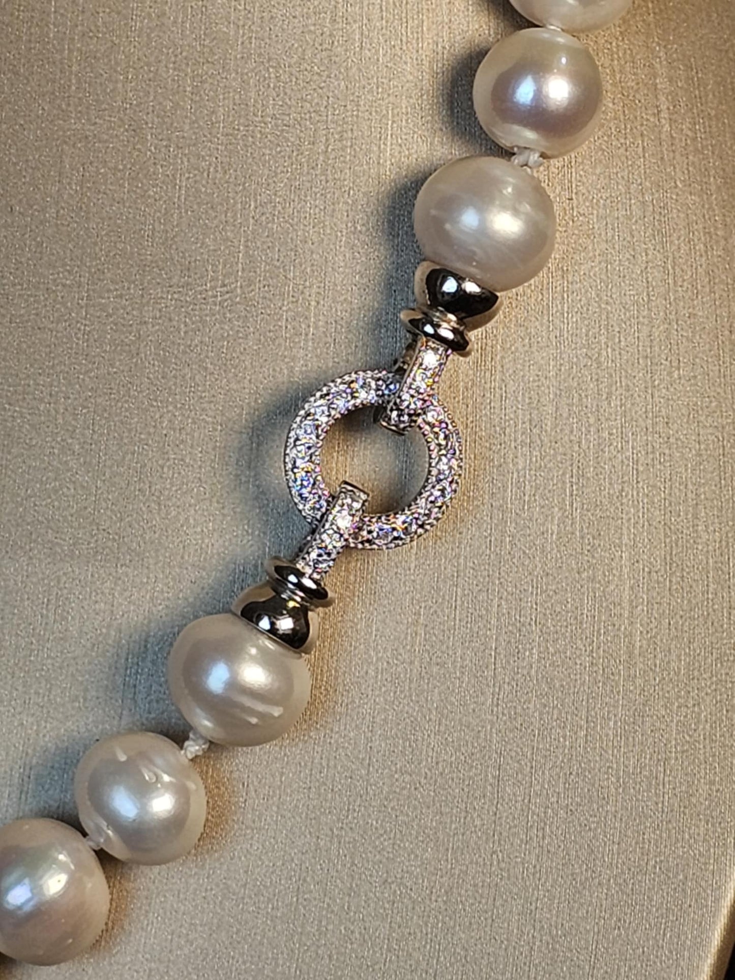 COD: TG0002- Collana – Perle naturali, Argento 925 e Zirconi