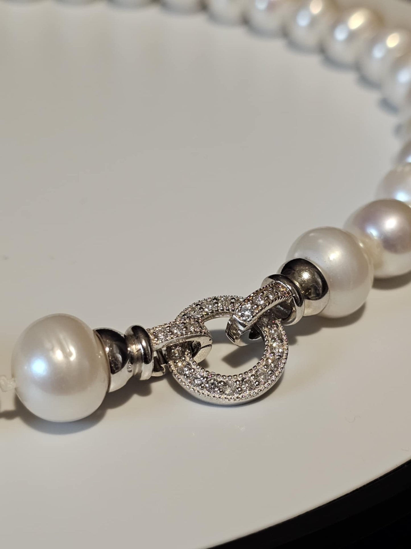 COD: TG0002- Collana – Perle naturali, Argento 925 e Zirconi