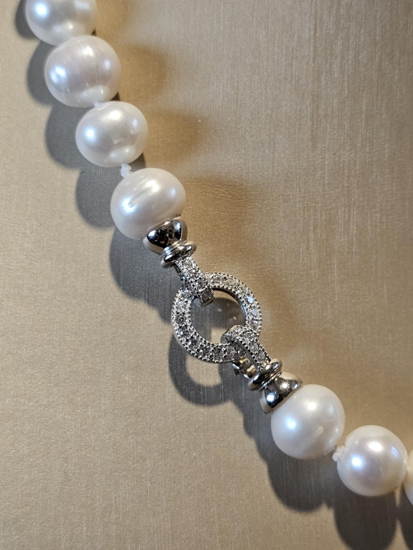 COD: TG0002- Collana – Perle naturali, Argento 925 e Zirconi