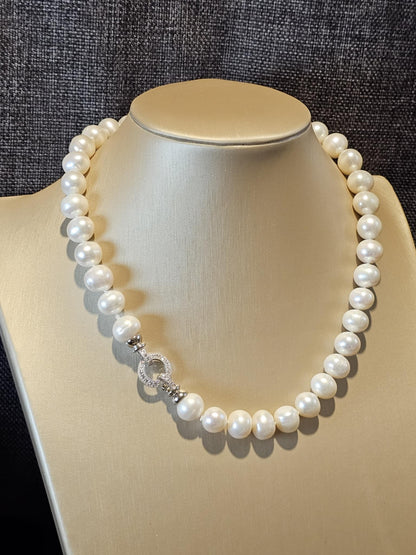 COD: TG0002- Collana – Perle naturali, Argento 925 e Zirconi