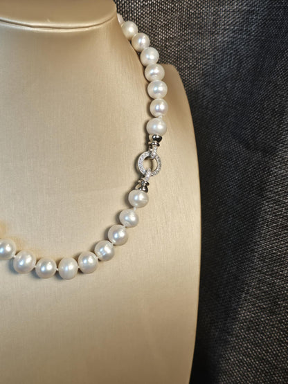 COD: TG0002- Collana – Perle naturali, Argento 925 e Zirconi